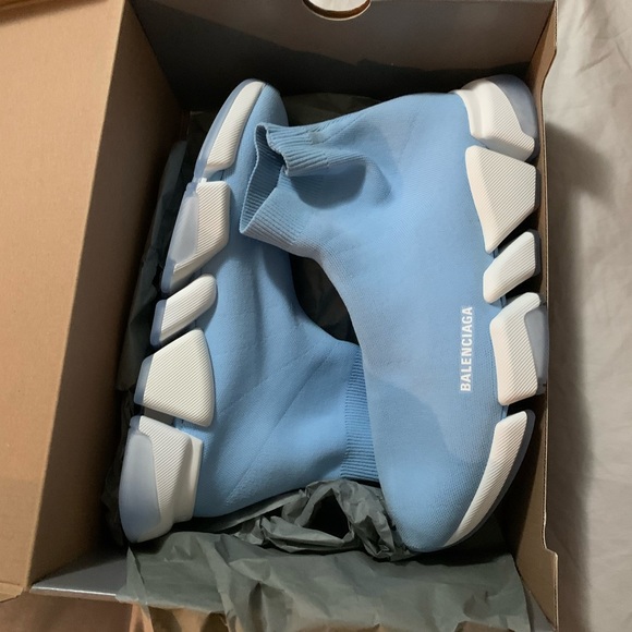 Light blue Balencigas speed 2.0 - Picture 2 of 8